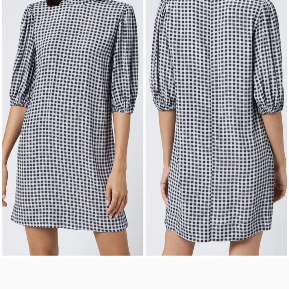Checkered Black and White Dress